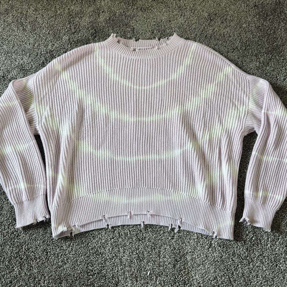 Pistola Eva Distressed Crew Neck Sweater